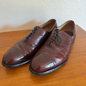 Allen Edmonds Park Avenue Cap Toe Men’s Size 10.5 EE Oxblood Burgundy Leather